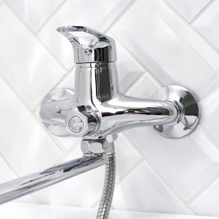 Смеситель для ванны с душем РМС SL139-006E хром